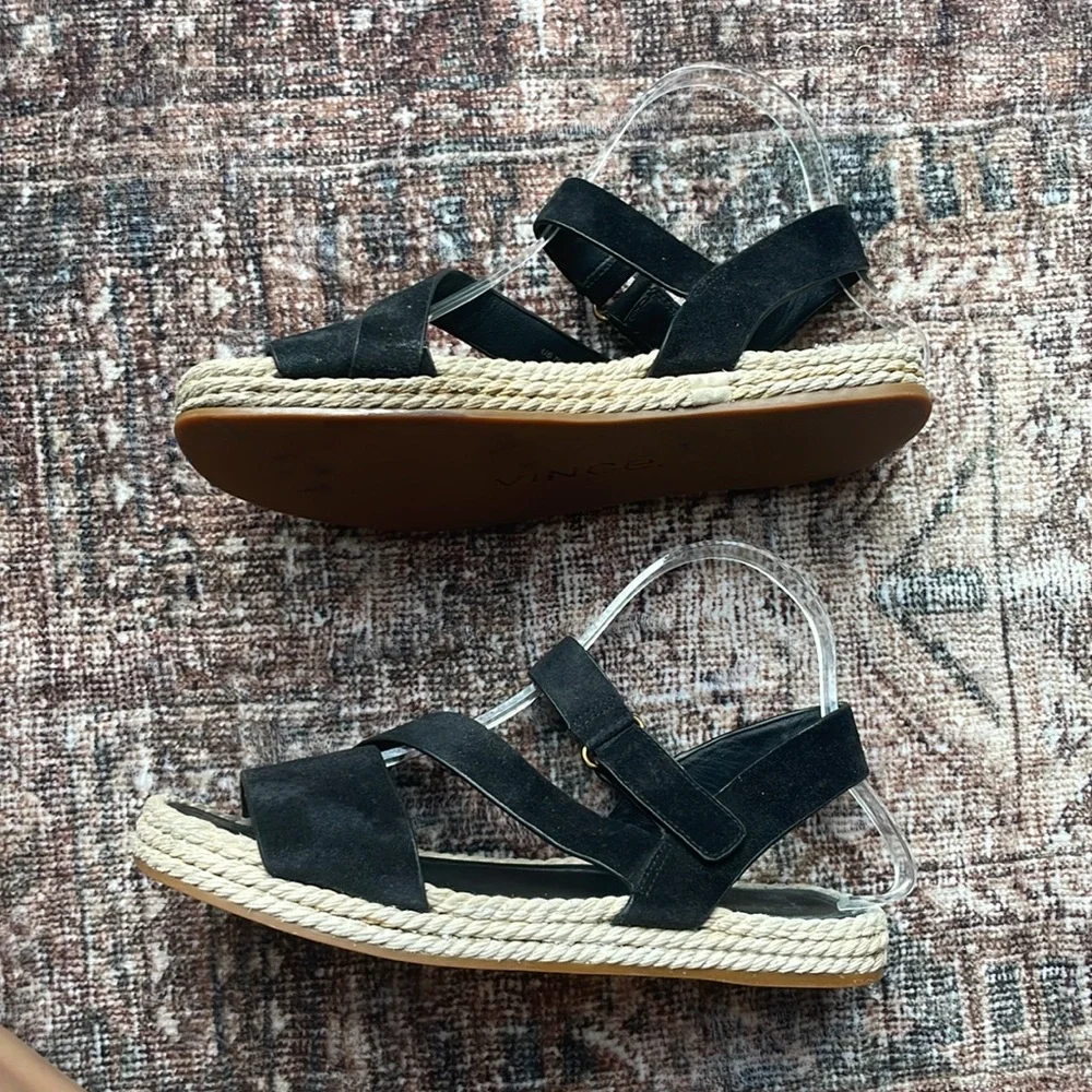 Vince Eliana espadrille suede strappy sandals size 7